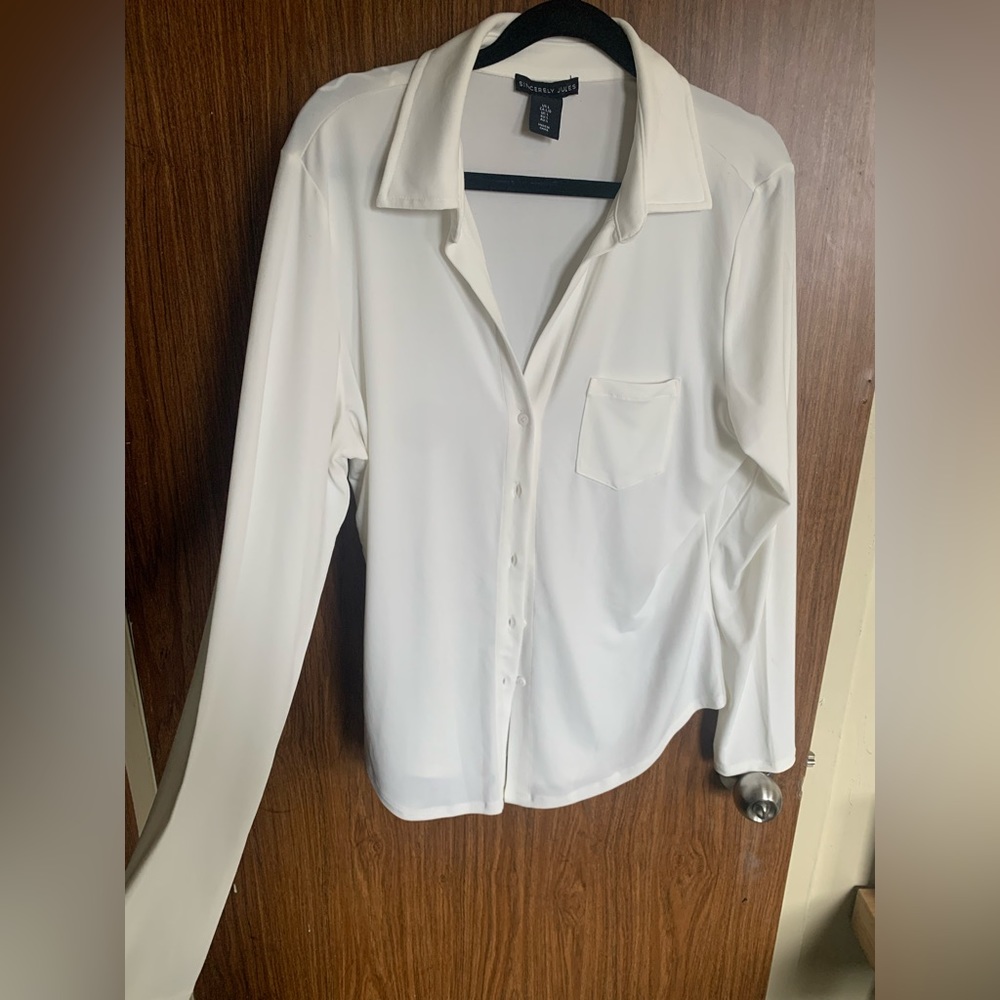 White button down